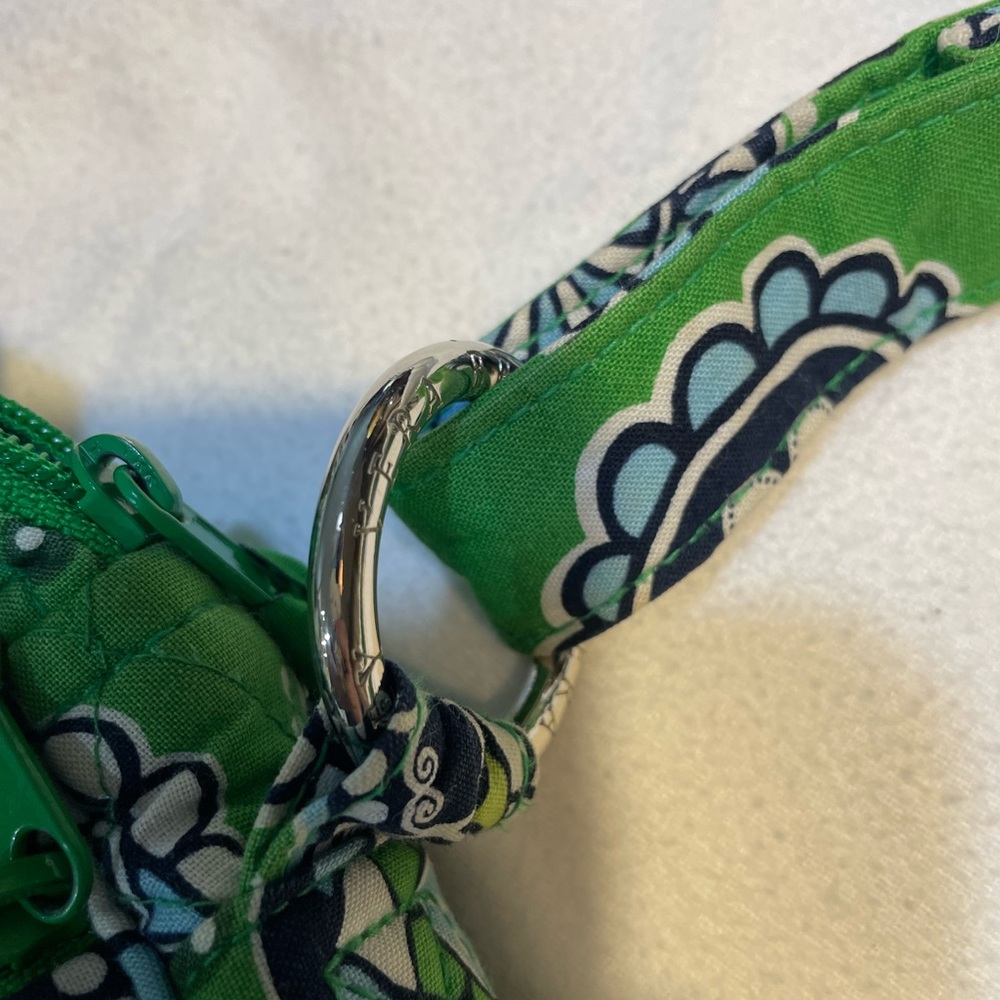 Vera Bradley Green and Blue Patterned Crossbody Bag - Picture 8 of 11